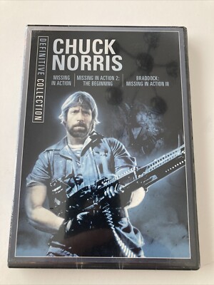 CHUCK NORRIS Definitive Collection 2-Disc DVD 2009 Missing in Action 1 2 3 RARE