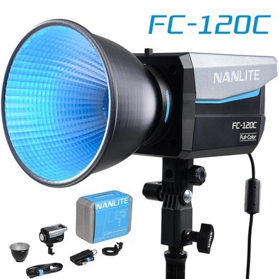 Nanlite FC-120C LED Video Light RGBW Full Color Spotlight 2700-7500K APP Control