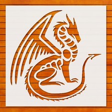 Dragon Majestic Tribal Stencil Template for Wall Art  DIY Crafts - StencilAir