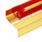2Pcs Aluminum Corner Guards, 35" x 1" Metal Corner Protectors, Brushed Gold