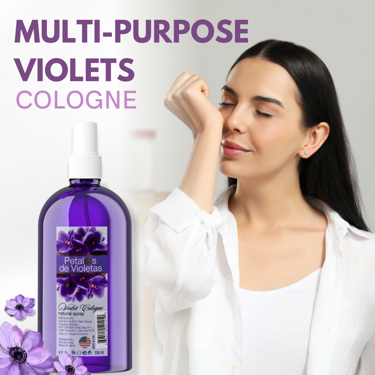 Yoly Petalos de Violetas Violet Cologne – Refreshing Floral