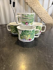 Seymour Mann Eda Romaine Lettuce Soup Mug SET Of  4