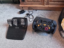 Logitech G920/G29 Driving Force Racing Wheel with Pedals Kit - Black...
