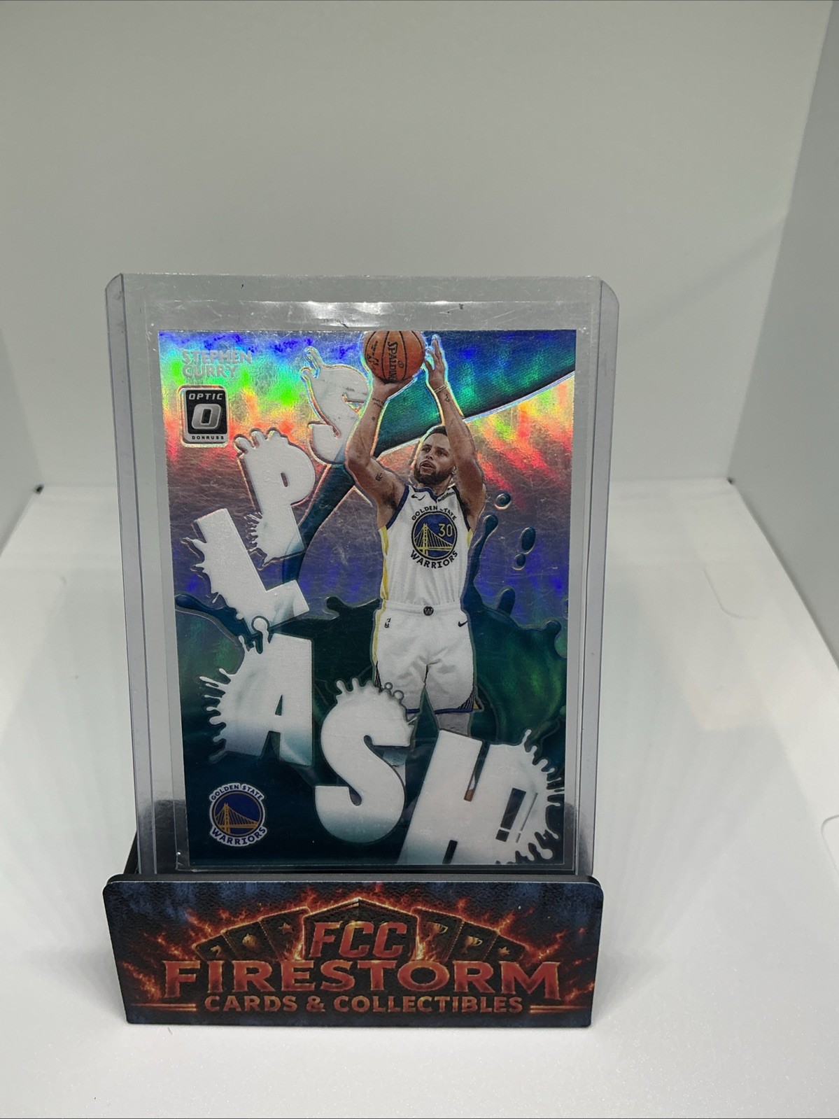 2020-21 Panini Donruss Optic - Splash! Stephen Curry #3 Holo