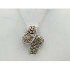 LeVian 14K White Gold G-H VS2-SI1 Chocolate Diamond 1.42 ct 18" Pendant Necklace — photo 2