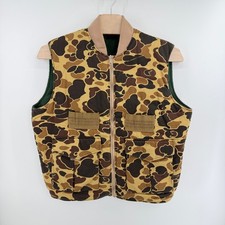 Fieldline Reversible Duck Camo Vest XXL Thinsulate Made In USA Hunting Vintage