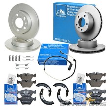 ATE BREMSSCHEIBEN+BEL&Auml;GE+WK+BACKEN F&Uuml;R MERCEDES C-KLASSE SPORTCOUPE CL203 01-08