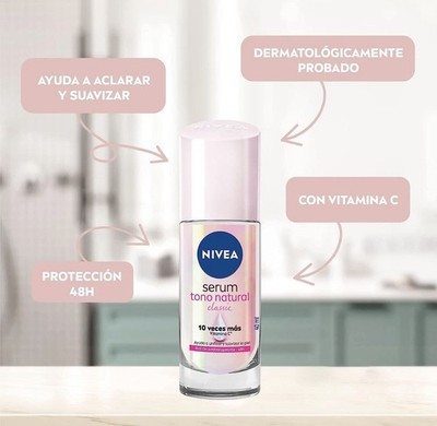 Nivea Tono Natural Serum Antiperspirant Deodorant Roll On 40ml