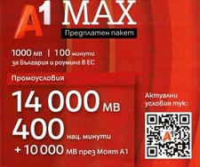 A1 MAX eSim and SIM cards Bulgaria with rouming
