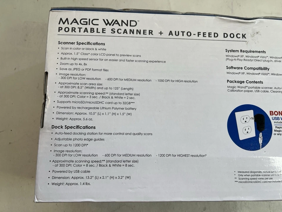 Magic Wand VuPoint Portable Handheld Scanner + Auto Feed Dock PDSDK-ST470T-VP - Image 4 of 4