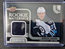 15-16 Upper Deck Series 2 Rookie Materials RC Game Used Jersey Nicolaj Ehlers