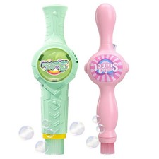 2PCS Fog Bubble Machine, Rechargeable Automatic Electric Smoke Bubble...