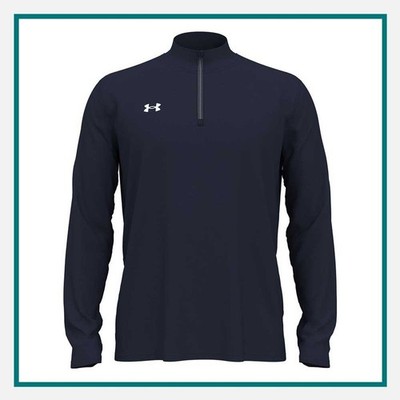NWT Under Armour Men's Team Tech Quarter-Zip Pullover in Midnight Navy size XL