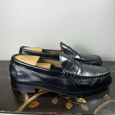 Vintage Allen Edmonds Men's Kenwood  Black Leather  Shoes Size 13 E Splendid