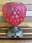 Pittsburgh Red Satin GWTW Going With The Wind Oil, Kerosene Lamp Base — photo 2