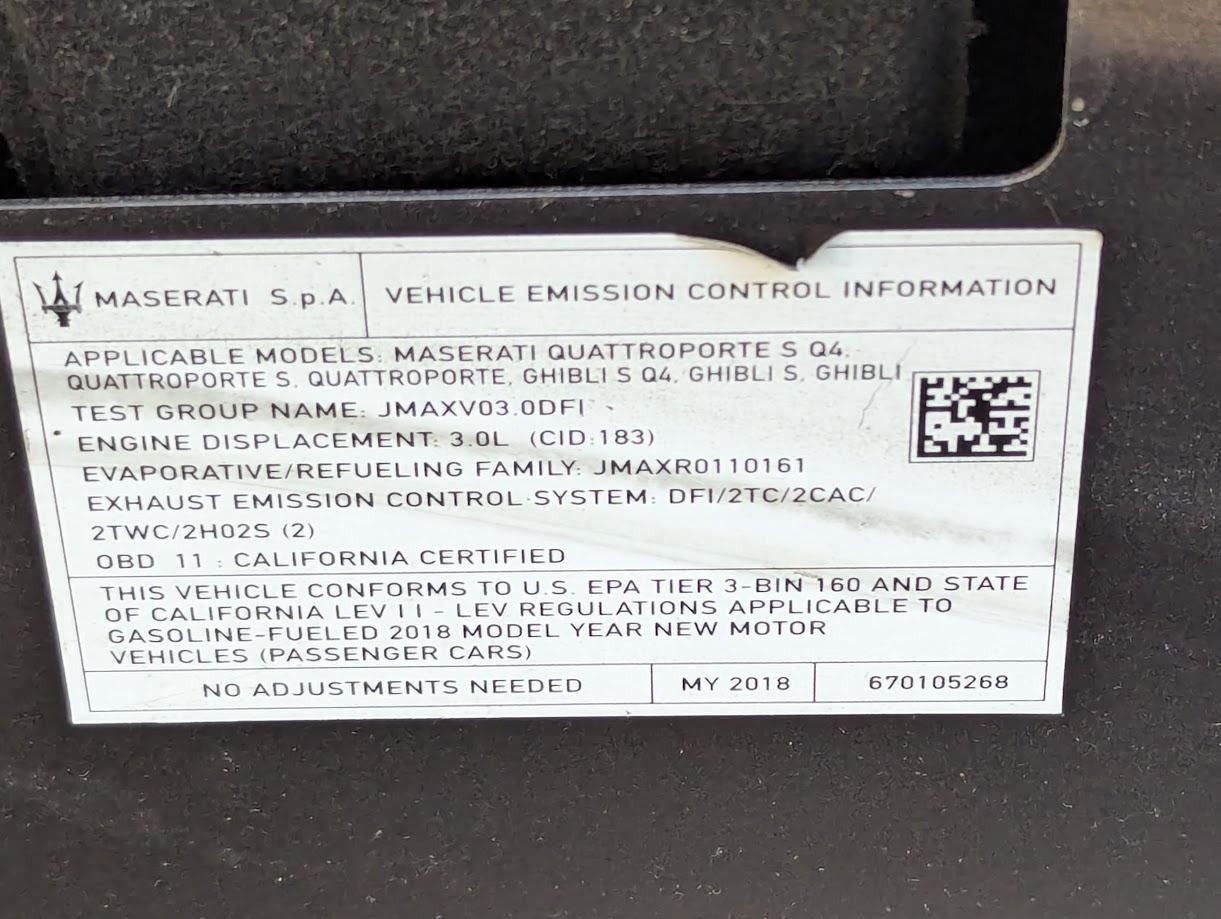 Maserati Ghibli 2018 Abs pump motor