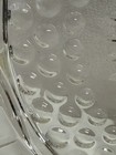 Lovely Lot Of 3 FEDERAL Clear Glass 11.5"Cake Plate with 3 Feet Sunflower Bubble — photo 6