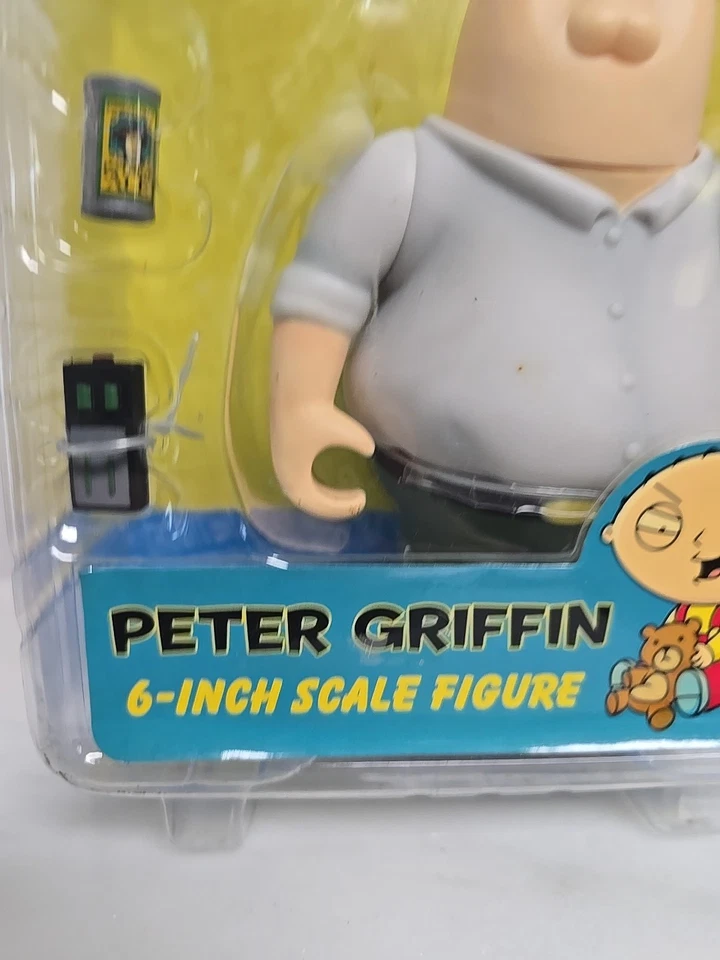 6-дюймовая оригинальная фигурка Family Guy Peter Griffin от Mezco 2010 совершенно новая запечатанная - Изображение 2 из 4