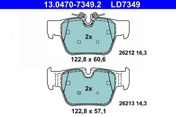 ATE BremsbeläGe Hinten Rechts Links FüR BMW X2 Mini Mini Clubman Countryman 1 2-image