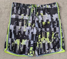 Nike Board Shorts Swimwear Trunks Mens L Multicolor Geometric
