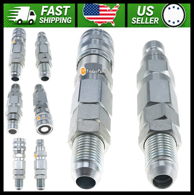 FridayParts #12 JIC Flat Face Hydraulic Quick Connect Coupler for Bobcat