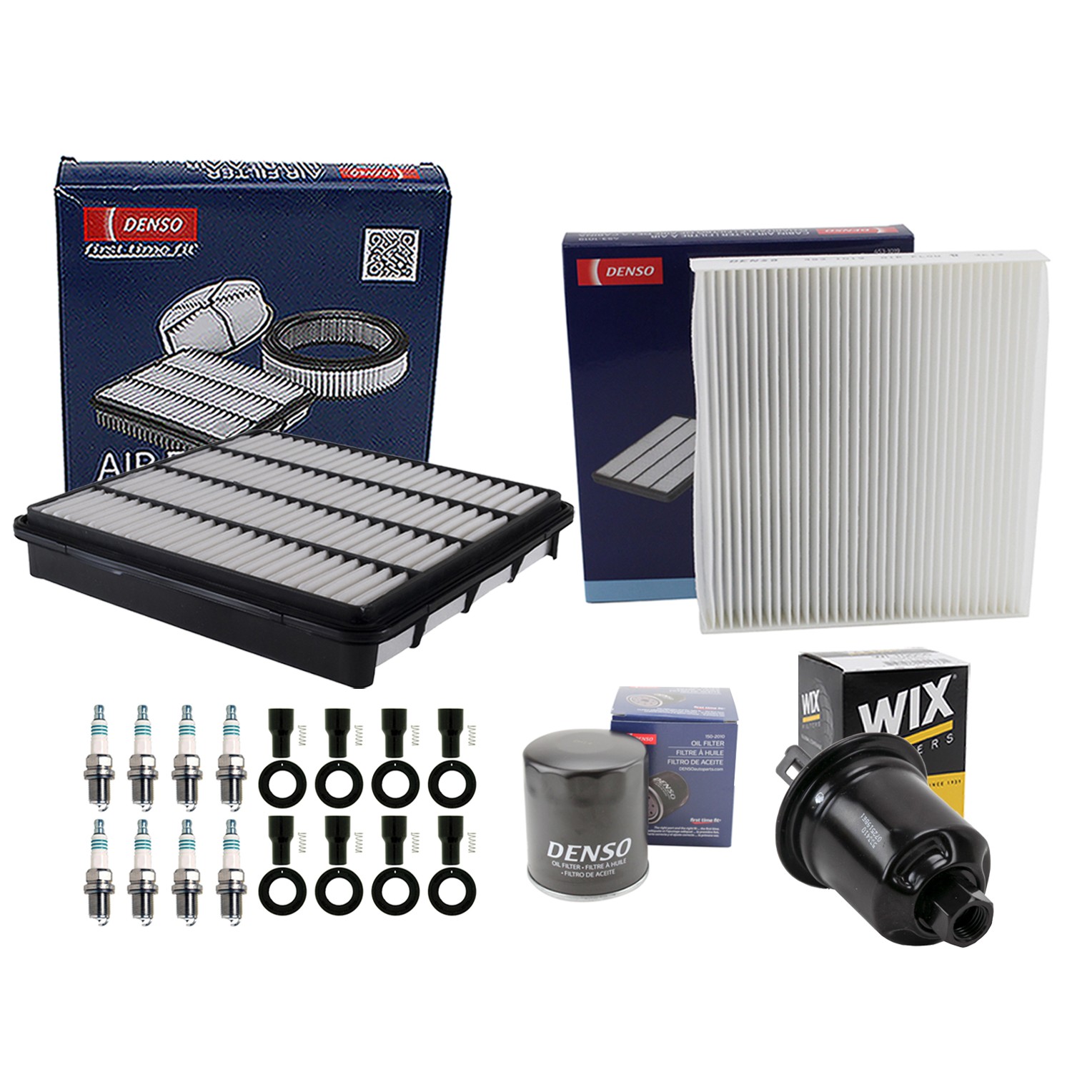 Denso Tune Up Kit 8 Spark Plugs  Boots Kit for Sequoia SR5 4.7L V8 Auto 2UZ-FE