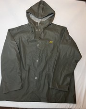 Helly Hansen Vintage Workwear Green Rain Jack...