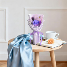 Small Preserved Rose Bouquet, Natural Forever Flowers, Flower Bouquet Gift Box A