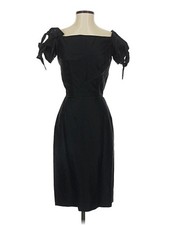 50s Vintage Samuel Winston Dress Little Black Dress Juniors Teen XXS