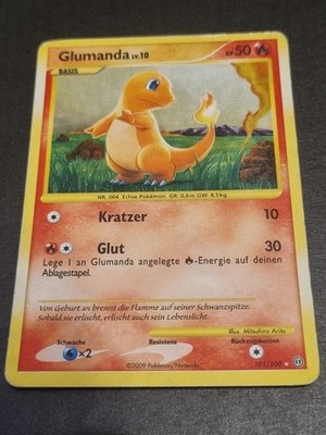 Pokémon Glumanda Charmander 101/100 Stormfront Holo Deutsch   Very Good