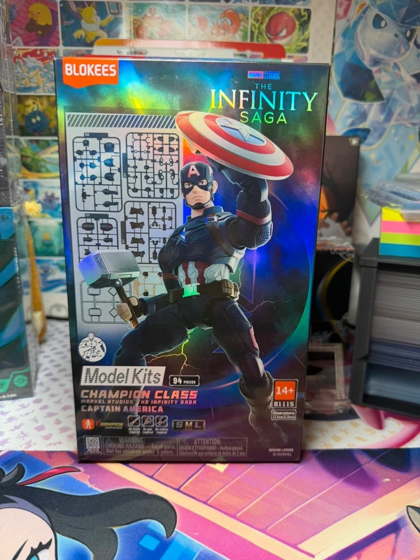 Blokees Figures - Marvel Infinity SAGA - Marvel Heroes Champion Class - Captain America - Image 3