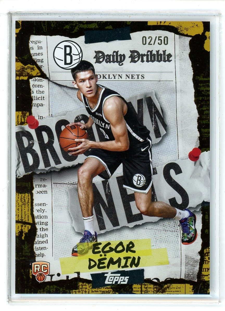 2025-26 Topps Egor Demin Daily Dribble Gold #2/50 (CC)