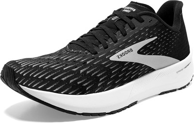 Brooks Women's Hyperion Tempo Road Running Shoe 11, Black/Silver/White 