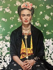 Foto Retrato de FRIDA KAHLO por Nickloas Muray “FRIDA ON BANCH, EE. UU., 1946”