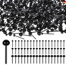 300 Stück Sicherheitsaugen zum Häkeln, Schwarz Mini Glasaugen, 2 mm 3 mm 4 mm f
