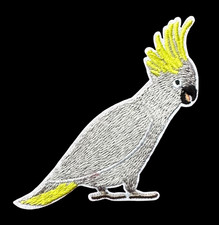 IRON ON BIRD APPLIQUE 4 x 1 3/4 inch