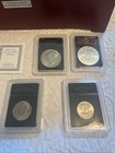 20th Century US Silver Dollar Collection Bradford Exchange Display Case, 4 Coins — photo 2