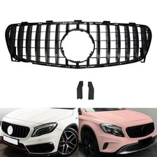 Kühlergitter Kühlergrill Frontgitter Grill Schwarz für Mercedes GLA X156 ab 2017 Kühlergitter Kühlergrill Frontgitter Grill Schwarz für Mercedes GLA X156 ab 2017