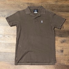 Psycho Bunny Men s Classic Pique Polo Shirt Brown Sz Medium
