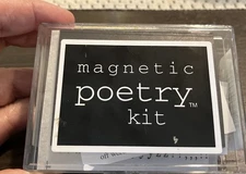 Magnetic Poetry Kit.  New In Case.  1993. Over 400 Words. The Original Vintage.