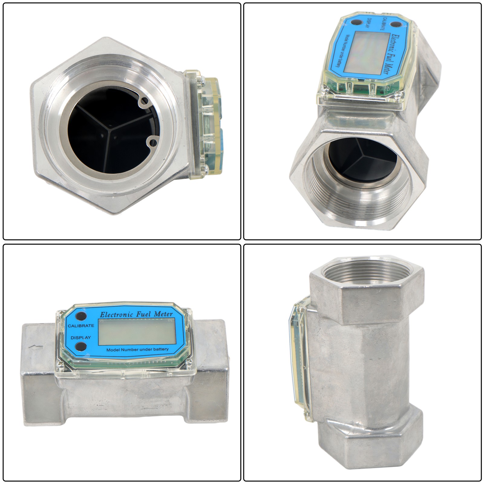 2 inch Digital Flow Meter 15.8-132 GPM for Accurate Liquid Flow Measurement