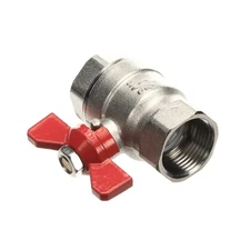 Fri-Jado Ball Valve Threaded 3/4" (F-F) Brass Chrome Type 1 9171008 - Genuine