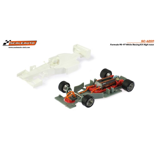 Formula 90-97 White Racing Kit Scaleauto SC-6259 voiture de slot à monter à l'échelle 1/32