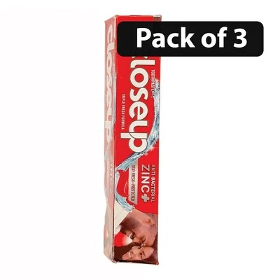 Closeup Toothpaste Everfresh 130g Triple Fresh Formula Cleans Protect Pack of 3