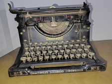 Vintage 1917 Underwood Standard Typewriter No. 5 Serial 204405 Functions thumbnail