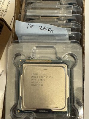 Lot of 10 Intel Core i5-2500 3.30 GHz LGA 1155 Desktop CPU Processors SR00T