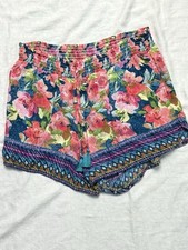 Vera Bradly Women  s Multicolor Floral Shorts, Size Large. 2I