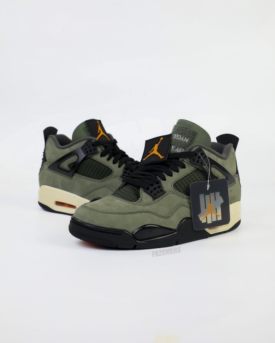 Size 12.5 - Undefeated x Air Jordan 4 Retro 2025 Green for