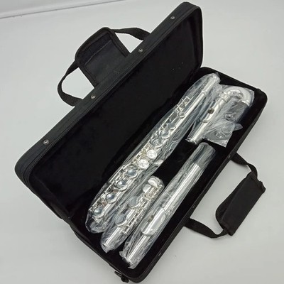 Flute 261 Silvering Student Curved Headjoint Flutes C Leg 16 Holes Closed E Key