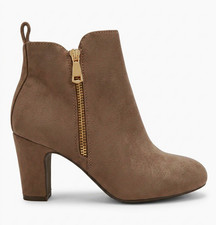 Sonstige Damen Stiefeletten Taupe Wildleder B...